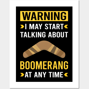 Warning Boomerang Posters and Art